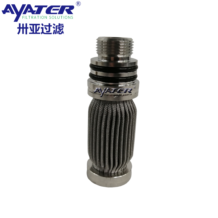 卅亞過濾不銹鋼燒結氈濾芯38X80MM